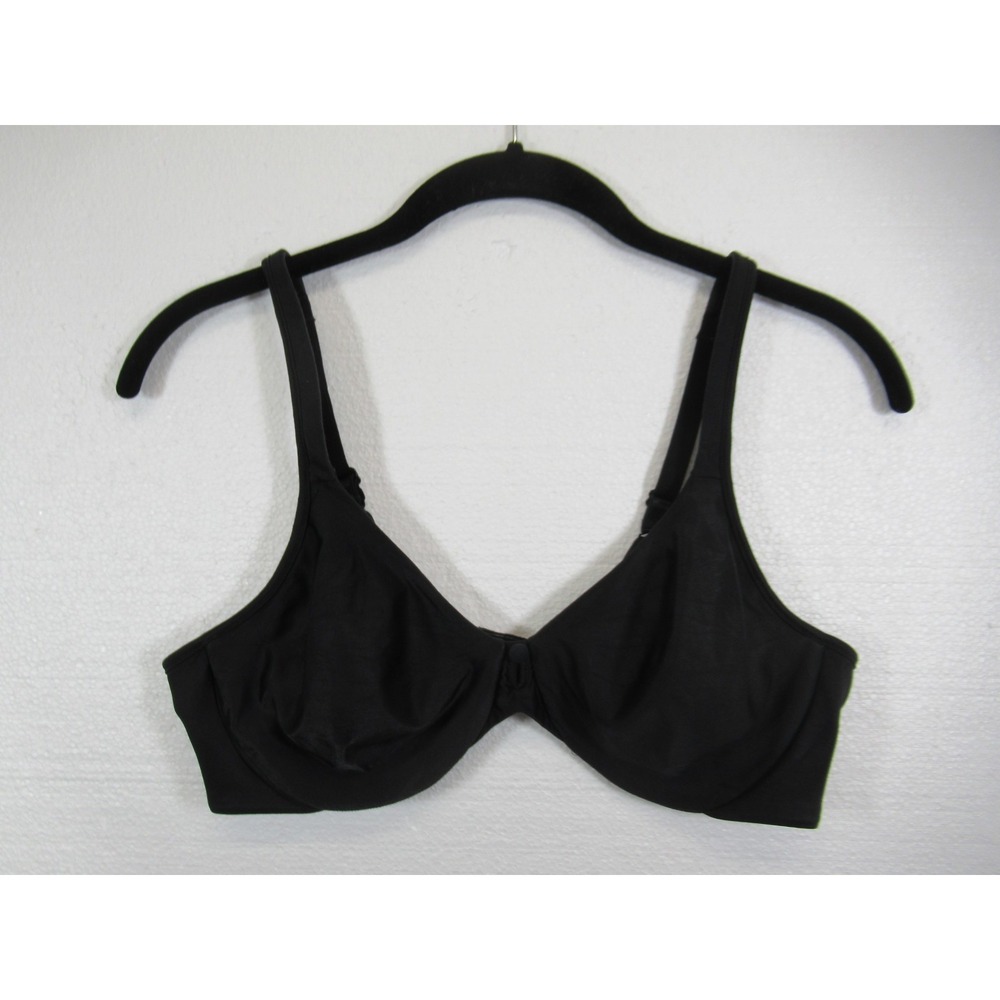 Beauty by Bali Unlined 2-Ply Bra 36C Black Underwire B543